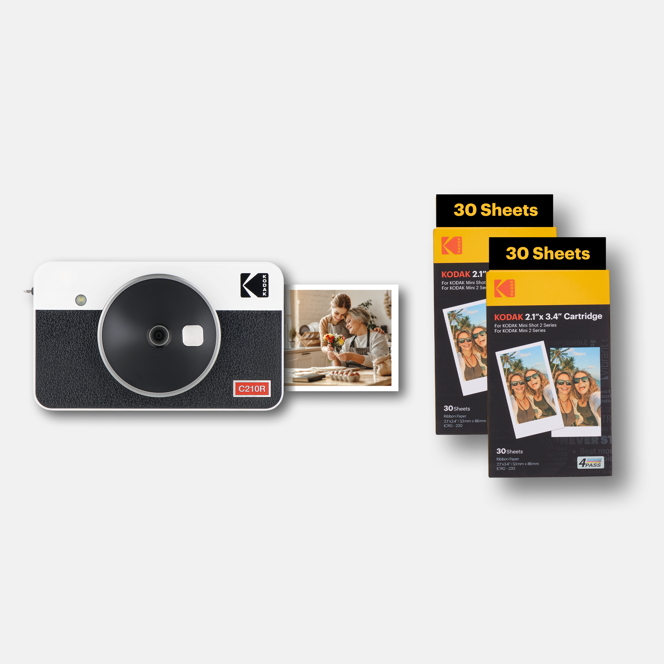 KODAK Mini Shot 2 Retro C210R Bundle